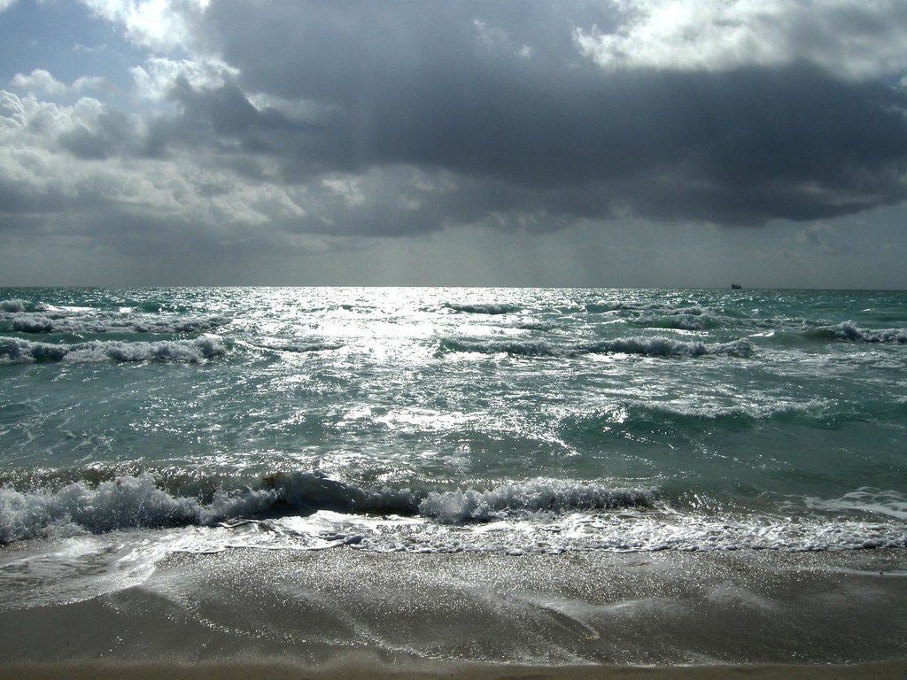 Author walking along the coastal trail in Miami
